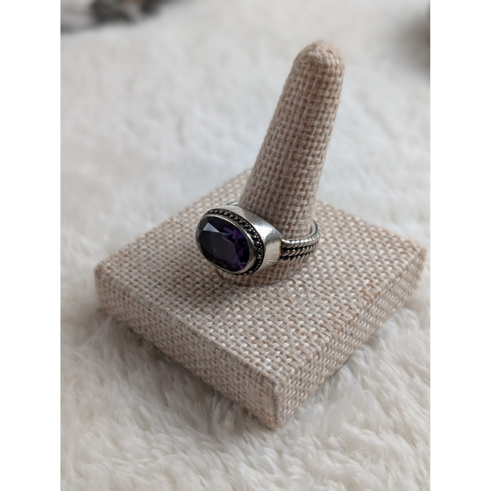 LORI BONN‎ 925 STERLING SILVER AND AMETHYST RING SIZE 7